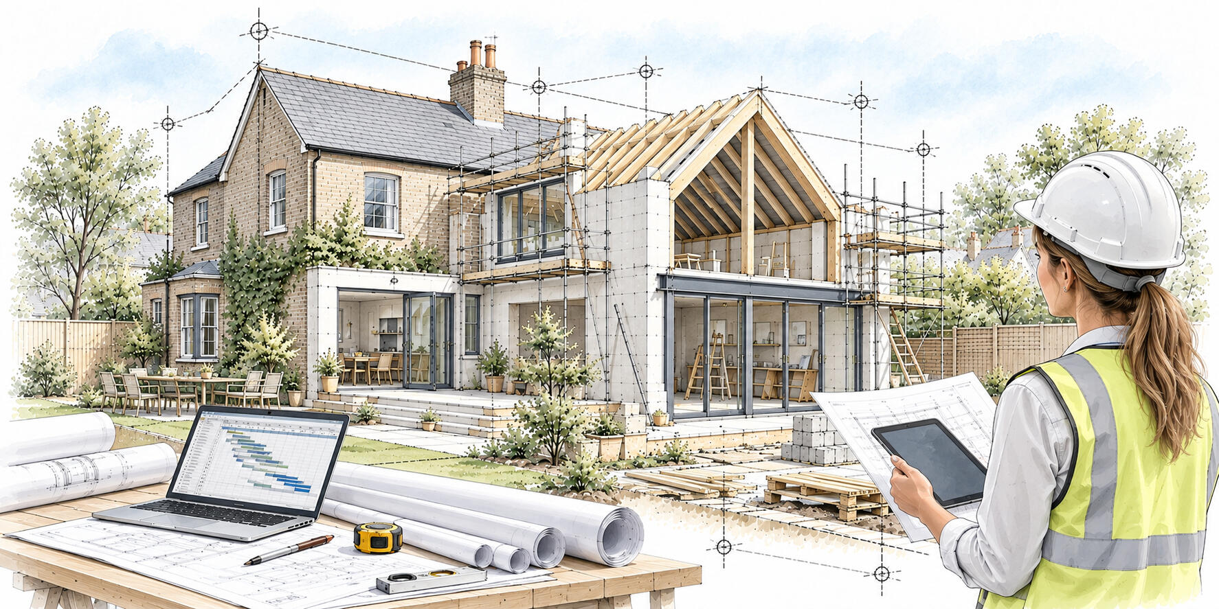 Project Management – Peter Angel Construction project management showing site supervision, building works and project coordination